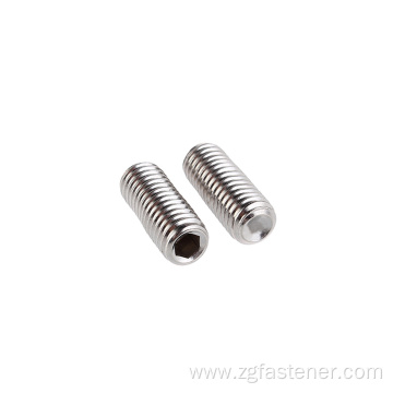 Stainless Steel set screws with cup point